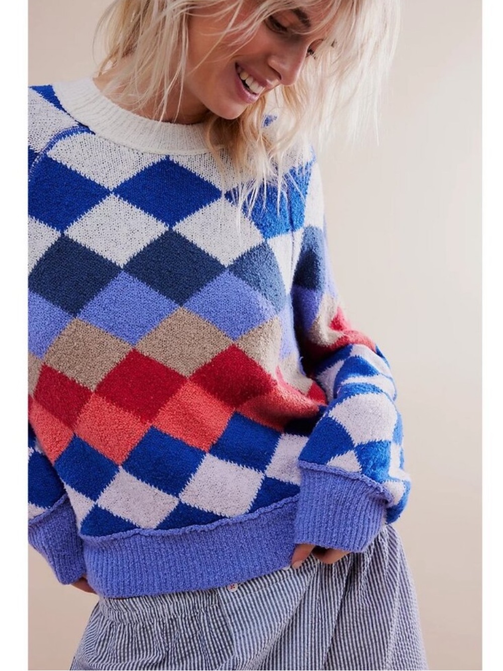 Free People Riley Pattern Pullover Sweater - Picture 5 of 13
